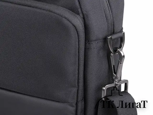 Сумка портфель BRAUBERG Expert с отделением для ноутбука 15,6", 2 отделения, черная, 30х40х10 см, 270824