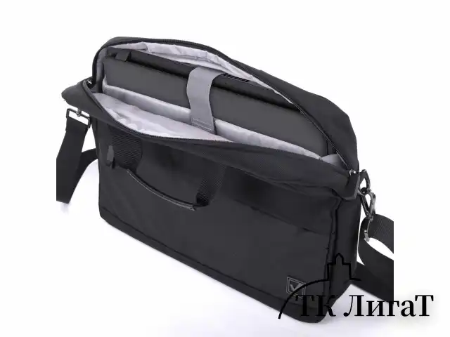 Сумка портфель BRAUBERG Expert с отделением для ноутбука 15,6", 2 отделения, черная, 30х40х10 см, 270824
