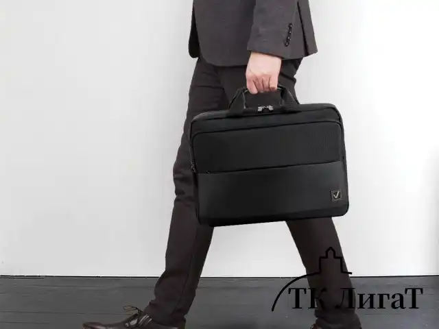 Сумка портфель BRAUBERG Expert с отделением для ноутбука 15,6", 2 отделения, черная, 30х40х10 см, 270824
