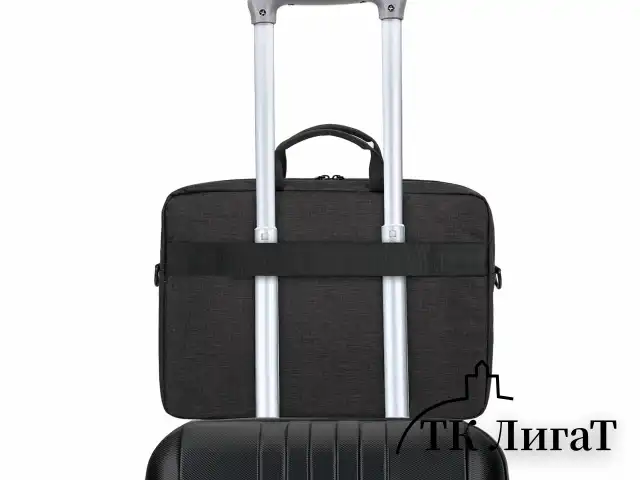 Сумка-портфель BRAUBERG "Pragmatic" с отделением для ноутбука 15-16", серо-черная, 30х42х8 см, 270827