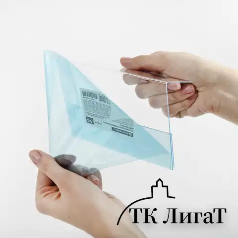 Подставка настольная для рекламных материалов ГОРИЗОНТАЛЬНАЯ (105х150 мм), А6, односторонняя, BRAUBERG, 290415