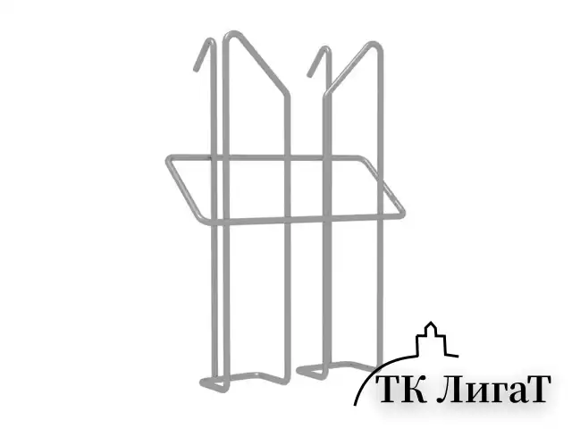 Лоток навесной для стоек ПАРУС, А6, 220х115х50 мм, проволочный, хром, 290443