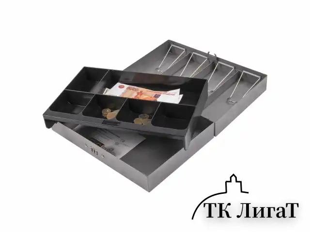 Ящик для денег, ценностей, документов, печатей, 80х195х290 мм, кодовый замок, темно-серый, BRAUBERG, 290457