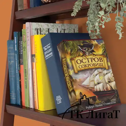 Сейф-книга "Остров сокровищ", 55х115х180 мм, ключевой замок, BRAUBERG, 291050