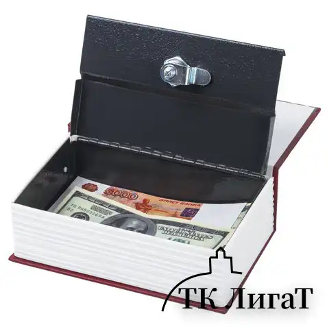 Сейф-книга "Остров сокровищ", 55х115х180 мм, ключевой замок, BRAUBERG, 291050