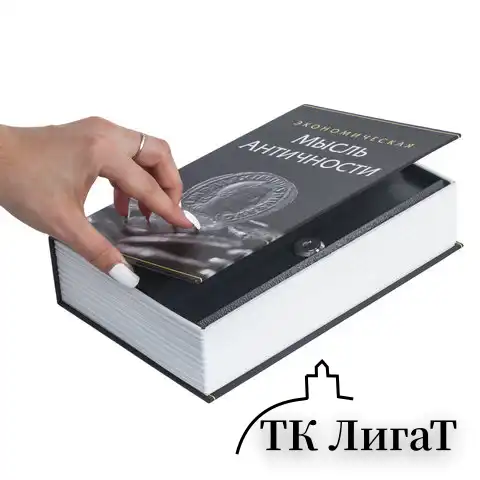 Сейф-книга "Экономическая мысль античности", 55х155х240 мм, ключевой замок, BRAUBERG, 291053