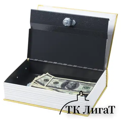 Сейф-книга "12 стульев", 60х170х240 мм, ключевой замок, BRAUBERG, 291058