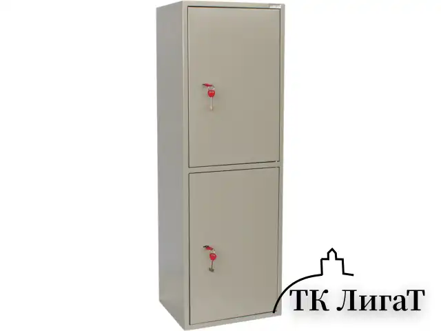 Шкаф металлический для документов BRABIX "KBS-023Т", 1253х420х350 мм, 27,5 кг, 2 отделения, сварной, 291155