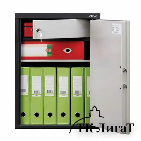 Шкаф металлический для документов AIKO "SL-65ТEL" ГРАФИТ, 630х460х340 мм, 17 кг, S10799060902