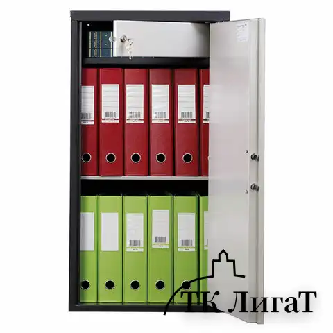 Шкаф металлический для документов AIKO "SL-87ТEL" ГРАФИТ, 870х460х340 мм, 21 кг, S10799090902