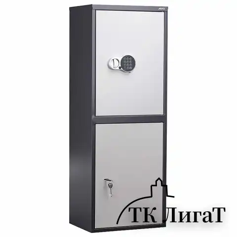 Шкаф металлический для документов AIKO "SL-125/2ТEL" ГРАФИТ, 1252х460х340 мм, 31 кг, S10799132902