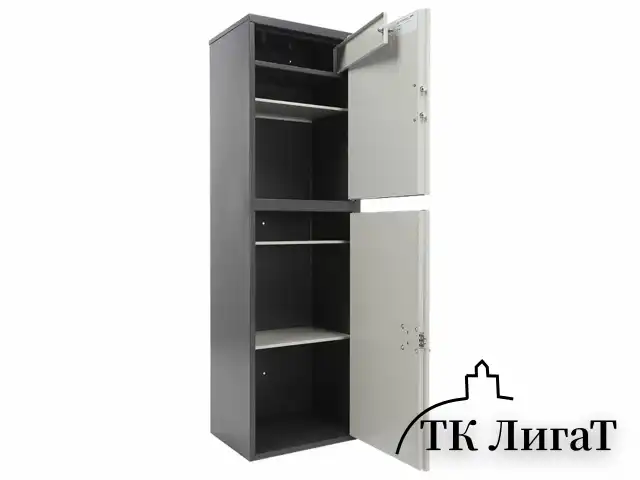 Шкаф металлический для документов AIKO "SL-150/2ТEL" ГРАФИТ, 1490х460х340 мм, 36 кг, S10799152902