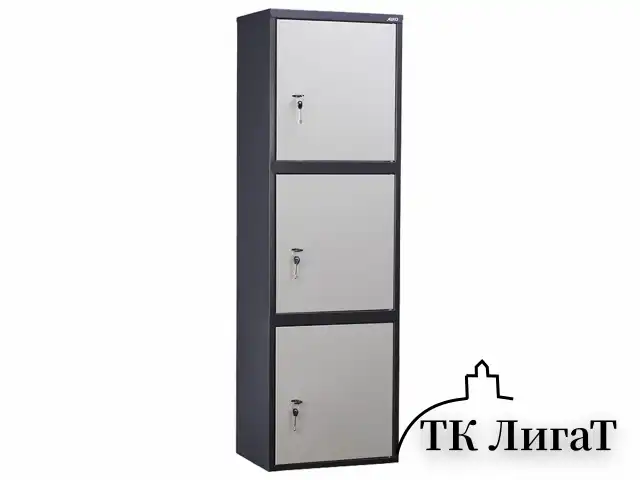 Шкаф металлический для документов AIKO "SL-150/3Т" ГРАФИТ, 1490х460х340 мм, 37 кг, S10799153502