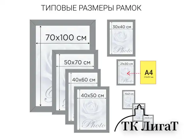 Рамка 21х30 см, дерево, багет 17 мм, STAFF, мокко, стекло, 391140