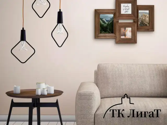 Рамка из мангового дерева BRAUBERG LOFT QUAD, фото разного размера, акриловый экран, 52х39 см, 391283