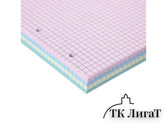 Сменный блок для тетради на кольцах, А5, 200 л., BRAUBERG, 4 цвета по 50 листов, 401661