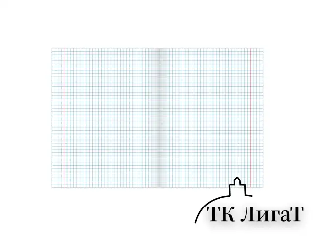 Тетрадь 18 л. BRAUBERG ЭКО "5-КА", клетка, обложка плотная мелованная бумага, СИНЯЯ, 402988