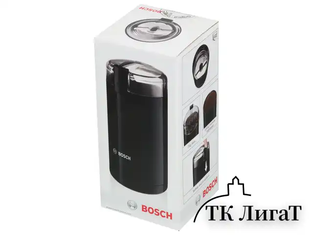 Кофемолка BOSCH MKM6003, мощность 180 Вт, вместимость 75 г, пластик, черная