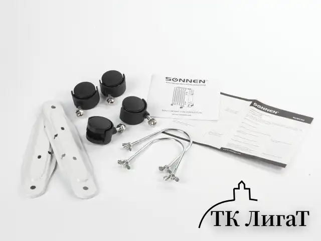 Обогреватель масляный SONNEN DFS-05, 1000 Вт, 5 секций, белый, 453497