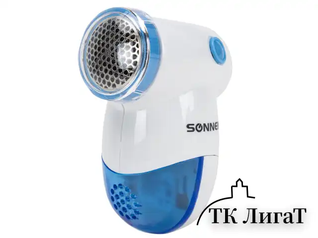 Машинка для удаления катышков миниклинер SONNEN FS-8809, белый/голубой, 455465
