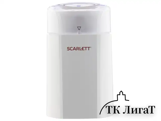 Кофемолка SCARLETT SC-CG44506, 160 Вт, объем 60 г, пластик, ножи из нержавеющей стали, белая с рисунком