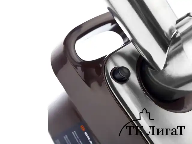 Мясорубка BRAYER BR1601, 1300 Вт, производительность 1,5 кг/мин, металлический шнек, реверс, пластик, коричневая/серебро