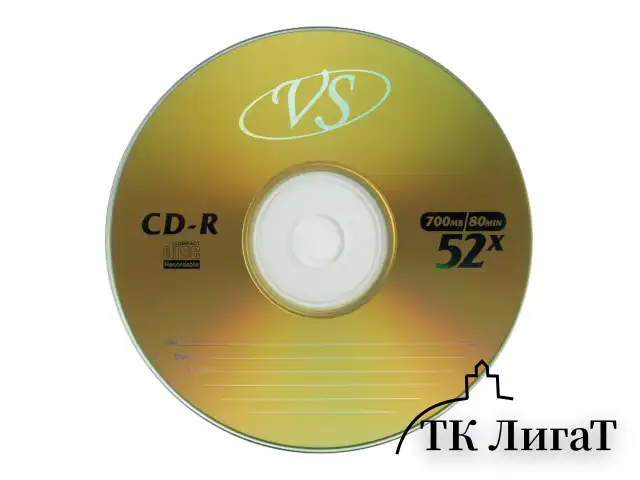 Диск CD-R VS, 700 Mb, 52х, бумажный конверт