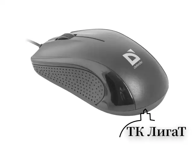 Мышь проводная DEFENDER Optimum MB-160, USB, 2 кнопки + 1 колесо-кнопка, оптическая, черная, 52160