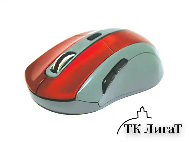 Мышь беспроводная DEFENDER ACCURA MM-965, USB, 5 кнопок + 1 колесо-кнопка, оптическая, красно-серая, 52966