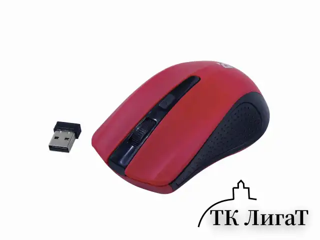 Мышь беспроводная DEFENDER Accura MM-935, 3 кнопки + 1 колесо-кнопка, оптическая, красная, 52937