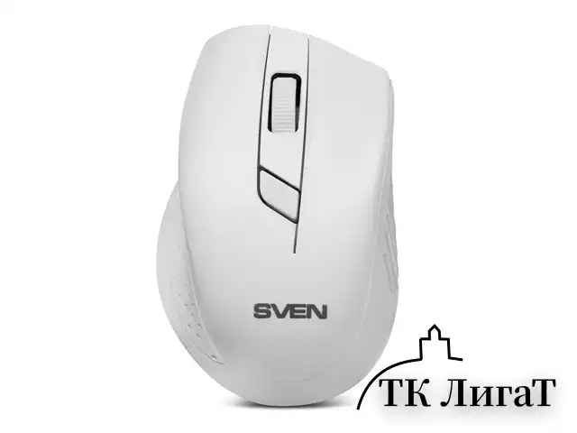 Мышь беспроводная SVEN RX-325, 3 кнопки + 1 колесо-кнопка, оптическая, белая, SV-03200325WW