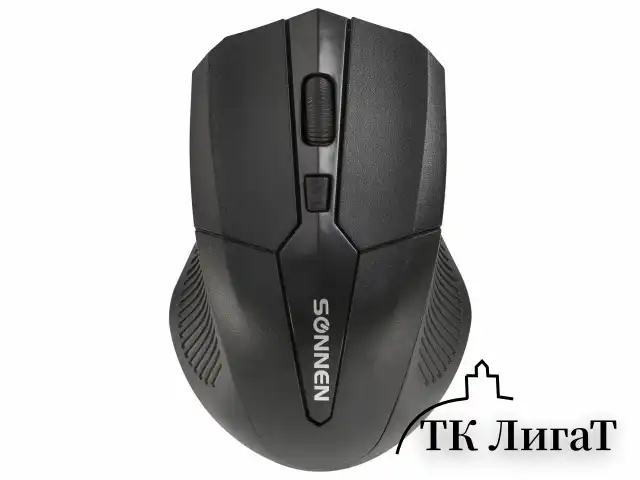 Набор беспроводной SONNEN K-648, клавиатура 117 клавиш, мышь 4 кнопки 1600 dpi, черный, 513208