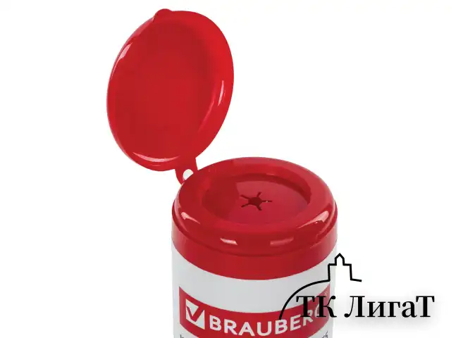 Салфетки для экранов всех типов и пластика BRAUBERG с ароматом АБРИКОС, туба 100 шт., влажные, 513321