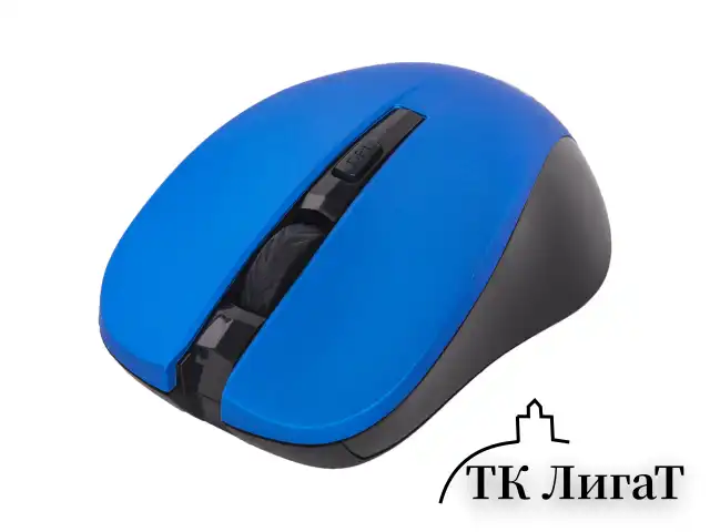 Мышь беспроводная с бесшумным кликом SONNEN V18, USB, 800/1200/1600 dpi, 4 кнопки, синяя, 513515