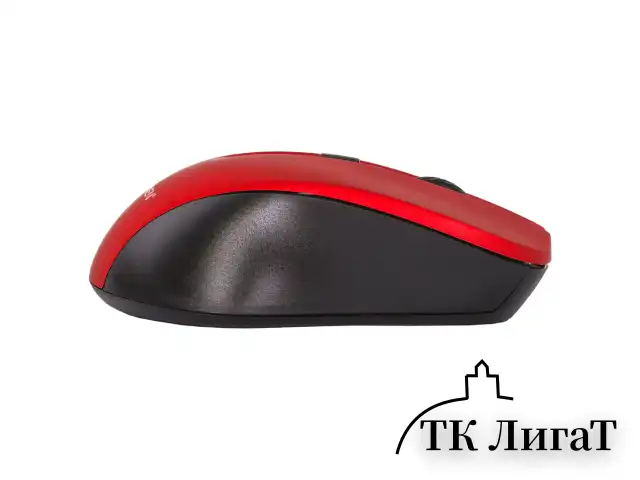 Мышь беспроводная с бесшумным кликом SONNEN V18, USB, 800/1200/1600 dpi, 4 кнопки, красная, 513516