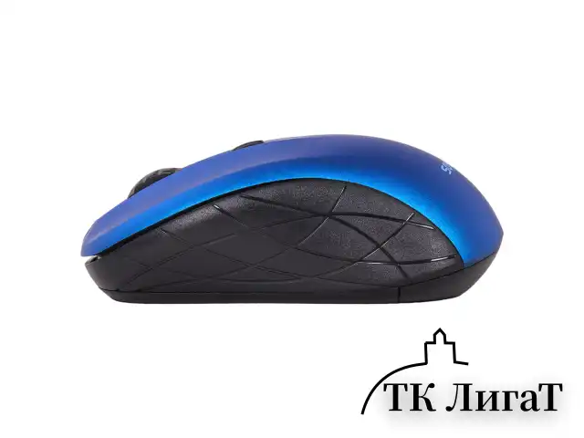 Мышь беспроводная SONNEN V-111, USB, 800/1200/1600 dpi, 4 кнопки, оптическая, синяя, 513519