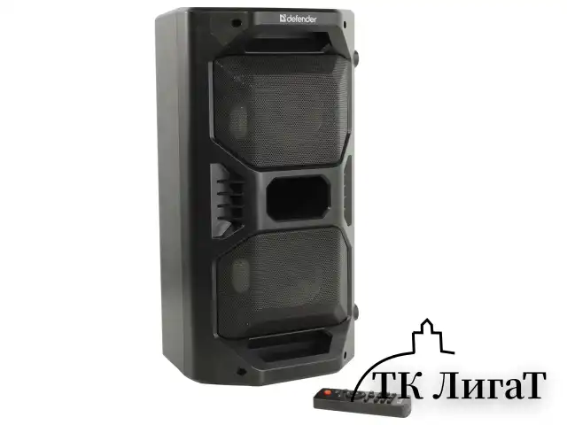 Колонка портативная DEFENDER Rage, 2.0, 50 Вт, Bluetooth, FM-тюнер, microSD, чёрная, 65109