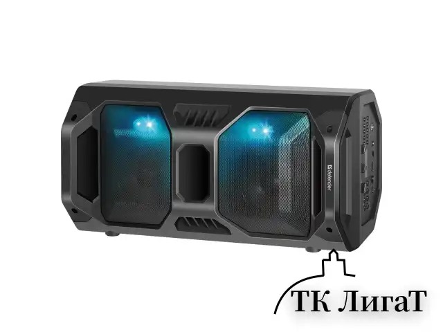 Колонка портативная DEFENDER Rage, 2.0, 50 Вт, Bluetooth, FM-тюнер, microSD, чёрная, 65109