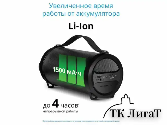 Колонка портативная DEFENDER G24, 1.0, 10 Вт, Bluetooth, FM-тюнер, microSD, чёрная, 65124