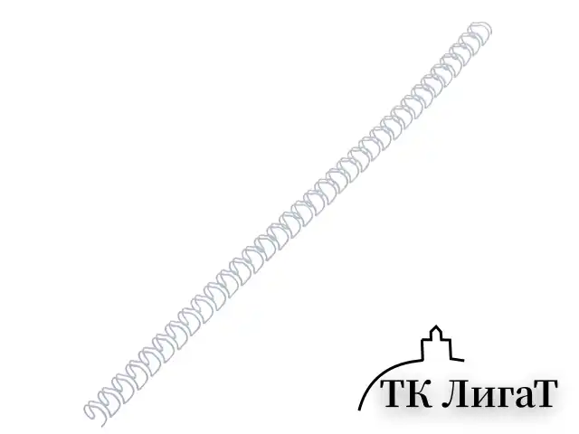 Пружины металлические для переплета, КОМПЛЕКТ 100 шт., 6,4 мм (для сшивания 2-45 л.), белые, BRAUBERG, 530822