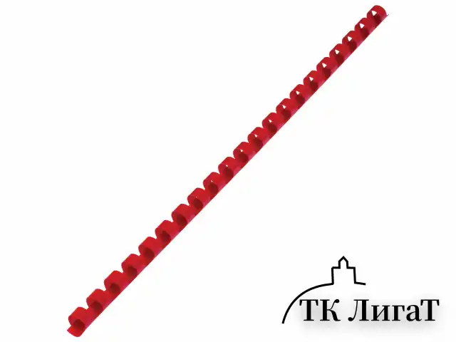 Пружины пластиковые для переплета, КОМПЛЕКТ 100 шт., 8 мм (для сшивания 21-40 л.), красные, BRAUBERG, 530908