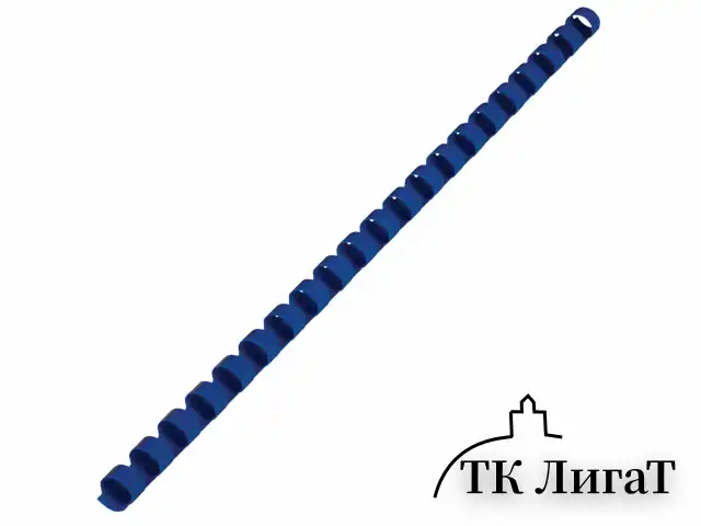 Пружины пластиковые для переплета, КОМПЛЕКТ 100 шт., 12 мм (для сшивания 56-80 л.), синие, BRAUBERG, 530914