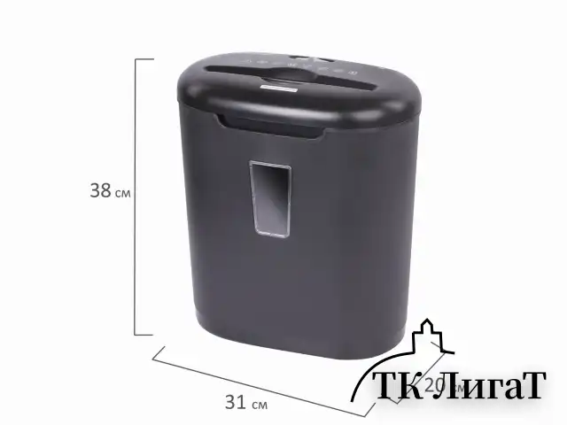 Уничтожитель (шредер) BRAUBERG S6, 3 уровень секретности, фрагменты 5х34 мм, 6 листов, 16 л, 530963