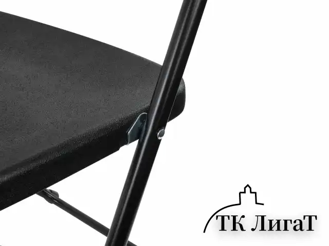Стул складной для дома и офиса BRABIX "Golf CF-002", черный каркас, пластик черный, 531563