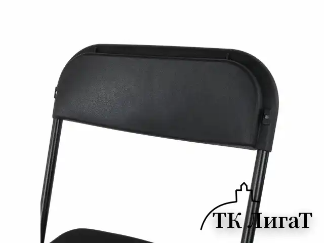 Стул складной для дома и офиса BRABIX "Golf CF-002", черный каркас, пластик черный, 531563