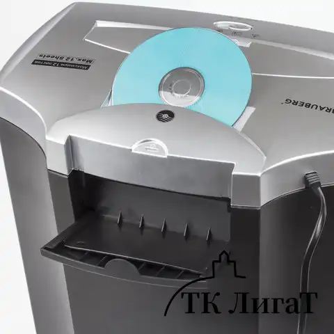 Уничтожитель (шредер) BRAUBERG S12, 4 уровень секретности, фрагменты 4х35 мм, 12 листов, 25 л, 531774