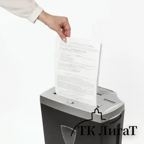 Уничтожитель (шредер) BRAUBERG S12, 4 уровень секретности, фрагменты 4х35 мм, 12 листов, 25 л, 531774