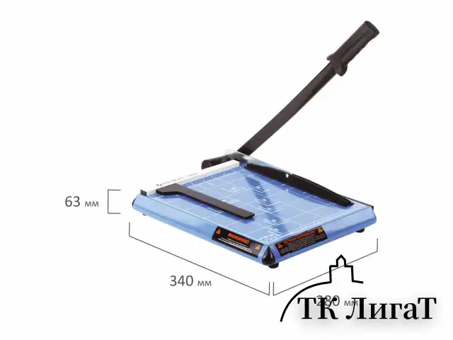 Резак сабельный BRAUBERG TS412 SABER, на 12 л., длина реза 300 мм, металлическое основание, A4, 531800