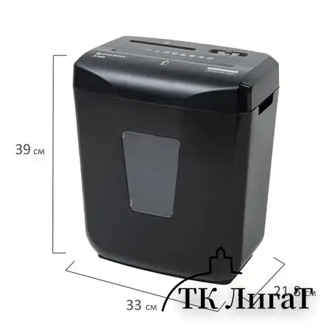 Уничтожитель (шредер) BRAUBERG 818M, 5 уровень секретности, фрагменты 3х10 мм, 8 листов, 18 л, 532153