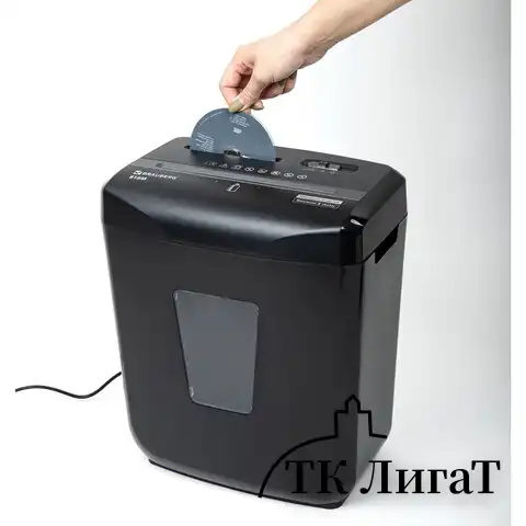 Уничтожитель (шредер) BRAUBERG 818M, 5 уровень секретности, фрагменты 3х10 мм, 8 листов, 18 л, 532153